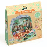 Casuta miniaturala de asamblat si colorat Olive , Djeco