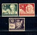 Generalgouvernement, ocupatia germana in Polonia 1940 - Ajutorul de iarna, serie nestampilata cu sarniere