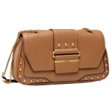 Guess, Greta, Poliuretan, Geantă textilă crossbody, Coniac, hwvb81 29210, 16 x 29 x 5,3 cm, Pentru femei