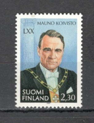 Finlanda.1993 70 ani nastere M.Koivisto-presedinte DF.153 foto