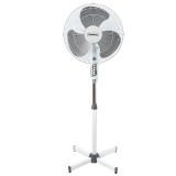 Ventilator cu picior Rosberg, 3 viteze, 40 W, elice aerodinamica, Gri