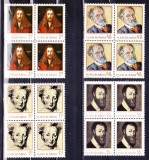 TSV$ - 1971 LP 776 ANIVERSARI I - PICTORI BLOC X 4 MNH/** LUX