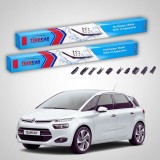Cumpara ieftin Ștergătoare Citro&euml;n C4 Grand Picasso Gen II (B78) 2013-prezent | Set Față Flat Premium &ndash; TeamCar&reg;