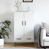 vidaXL Dulap &icirc;nalt, alb, 69,5x31x115 cm, lemn prelucrat