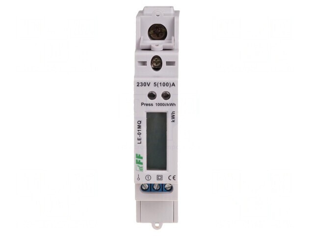 Contor Digital 1-Fază LCD pentru Șină DIN
