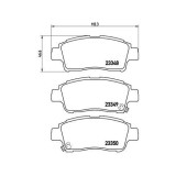 Placute frana Toyota Yaris ( P1 ), 1.0 (SCP10_), 1.3 (NCP10_, SCP12_), 1.3 (SCP12_, SCP13_), 1.4 D-4D (NLP10_), punte fata, pentru vehicule cu tambur