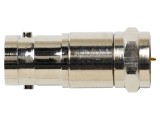 Adaptor BNC mamă-F mufă 75&Omega; drept