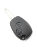 Carcasa cheie cu 2 butoane si suport baterie din inox pentru Dacia/Renault