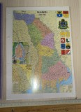 HARTA DIN PLASTIC TRANSPARENTA FOLOSITA LA PROIECTOR IN RSR ,BASARABIA INTRE 1812 1918