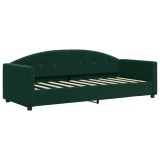 Cumpara ieftin Cadru de pat, verde inchis, 80x200 cm, catifea