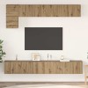 VidaXL Set comodă TV Pe perete 5 pcs stejar artizanal 100 x 30 x 30 cm 3393197