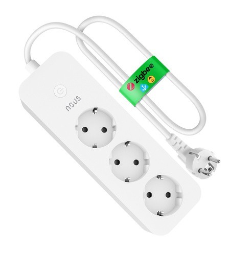 Prelungitor Smart Nous A11Z, ZigBee 3.0, monitorizare consum, compatibil Alexa Google Assistant