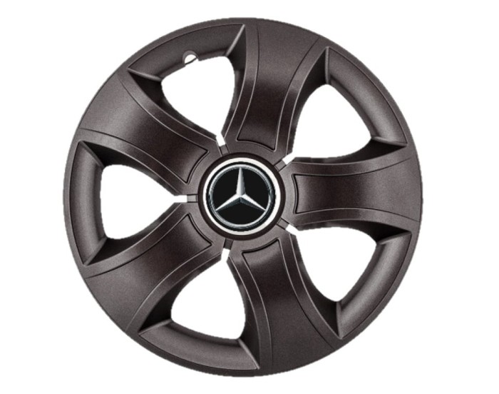 Set 4 capace roti Bis Negru R15 pentru gama auto Mercedes-Benz