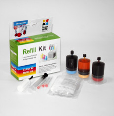 Kit Reincarcare ColorWay Canon Universal Color (C/M/Y) 3x20 ml/Recipient foto