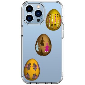 Husa personalizata apple iphone 15 pro max, egg gold