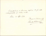 HST 284S Felicitare scrisă olograf de Silvestru Moldovan 1894 Sibiu