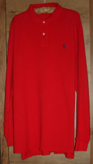 Bluza POLO by RALPH LAUREN, Marime XL/EG, Culoare Rosie, Autentica/Originala foto