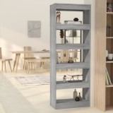 VidaXL Bibliotecă/Separator cameră, gri sonoma, 60x30x166 cm, PAL