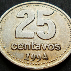 Moneda 25 CENTAVOS - ARGENTINA, anul 1994 * cod 1669