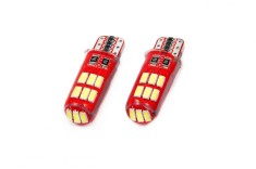 Set becuri auto cu LED CANBUS compatibil T10e W5W 12 SMD SILCA Alb 12V foto