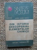 DIN ISTORIA DESCOPERIRII ELEMENTELOR CHIMICE-AXENTE SEVER BANCIU