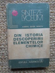 DIN ISTORIA DESCOPERIRII ELEMENTELOR CHIMICE-AXENTE SEVER BANCIU