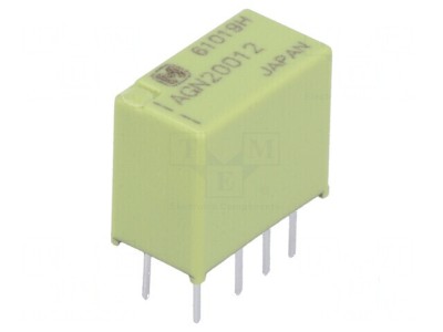 Releu electromagnetic DPDT 12VDC, contacte max 1A foto