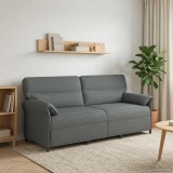 vidaXL Canapea 100% poliester, cadru din metal, MDF, placaj 42033912