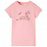 Tricou pentru copii, roz, 140 GartenMobel Dekor, vidaXL