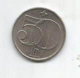 No(2) moneda-Cehoslovacia -50 haleru 1983