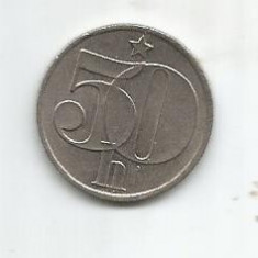 No(2) moneda-Cehoslovacia -50 haleru 1983