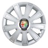 Set 4 Capace Roti, potrivite jantelor de R15, pentru Alfa Romeo, model flash cromat, Autohelix MSA