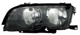 Far Bmw Seria 3 Coupe/Cabrio, 07.2003, Stanga, tip bec H7+H7, reglare electrica, reflector culoare negru, fara motoras, TYC, 63126919625, 63127165901