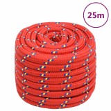 Cumpara ieftin Franghie de barca, rosu, 20 mm, 25 m, polipropilena
