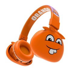 Casti Wireless Monster pentru copii, Microfon, Radio FM, Slot MicroSD, Bluetooth 5.0, 8 ore, Portocaliu foto