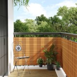 vidaXL Paravan Balcon Maro Deschis 300x100 cm Poly Rattan