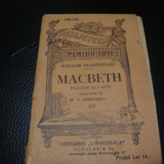 Shakespeare - Macbeth - BPT interbelica- nr 139-140