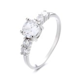 Cumpara ieftin Inel argint 925, JW1341, model elegant cu piatra, placat cu rodiu