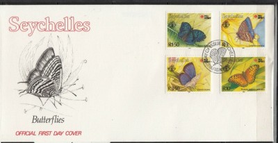 SEYCHELLES 1991 FLUTURI FDC foto