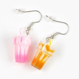 Cercei fantezie cu mini pahare de cocktail