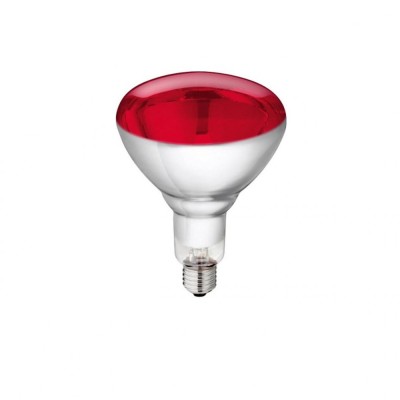 BEC INFRAROSU KERBL CU STICLA ROSIE 250W PHILIPS foto