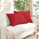 vidaXL Perne pentru canapea 2 pcs Roșu 70 x 50 cm țesătură 42013751