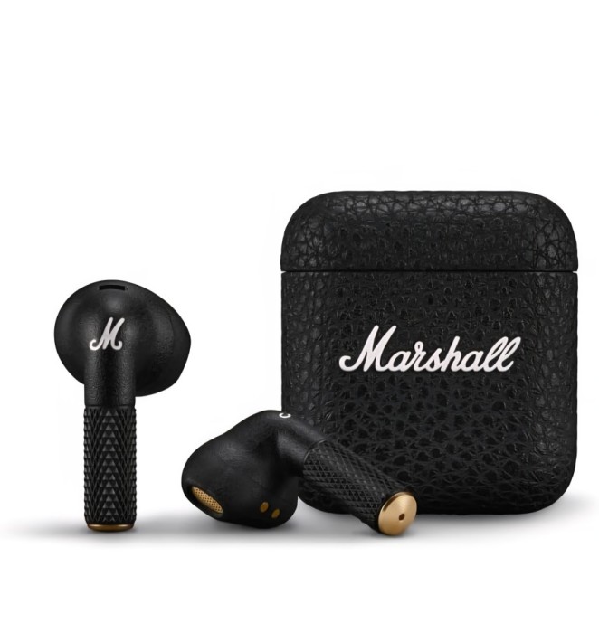 Casti In-Ear Marshall Minor IV, True Wireless, Bluetooth, Autonomie 30 ore, Negru