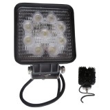 Proiector auto BestAutoVest 10-30V, 9 leduri, 27W, 108x108x40mm, carcasa metalica 1 buc., Realparts