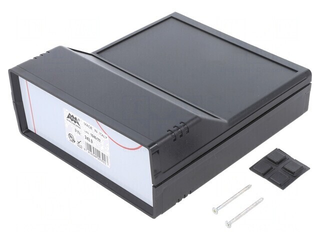 Carcasă Desktop Neagră ABS 154x173x61mm