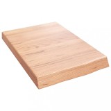Cumpara ieftin Blat de baie, maro deschis, 40x60x(2-6) cm, lemn masiv tratat