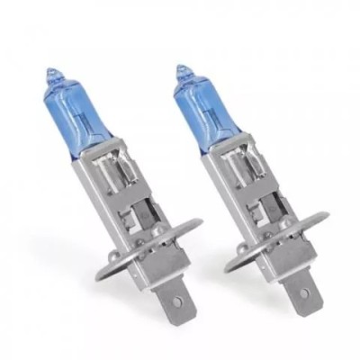 Set de 2 becuri Halogen H1 55W +50% Alb Xenon 12V Carguard foto