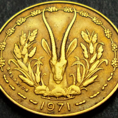 Moneda exotica 10 FRANCI - AFRICA de VEST, anul 1971 * cod 1155