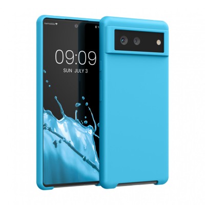 Husa pentru Google Pixel 6, Silicon, Albastru, 55480.223, kwmobile foto