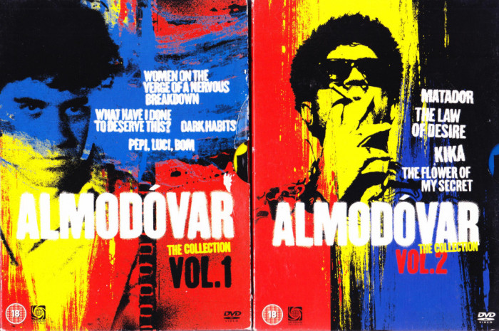 DVD film: Almodovar - The Collection Vol 1 si 2 ( 2 box - 8 discuri originale )